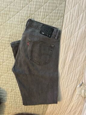 Levi's Slim Straight Jeans - Charcoal Gray